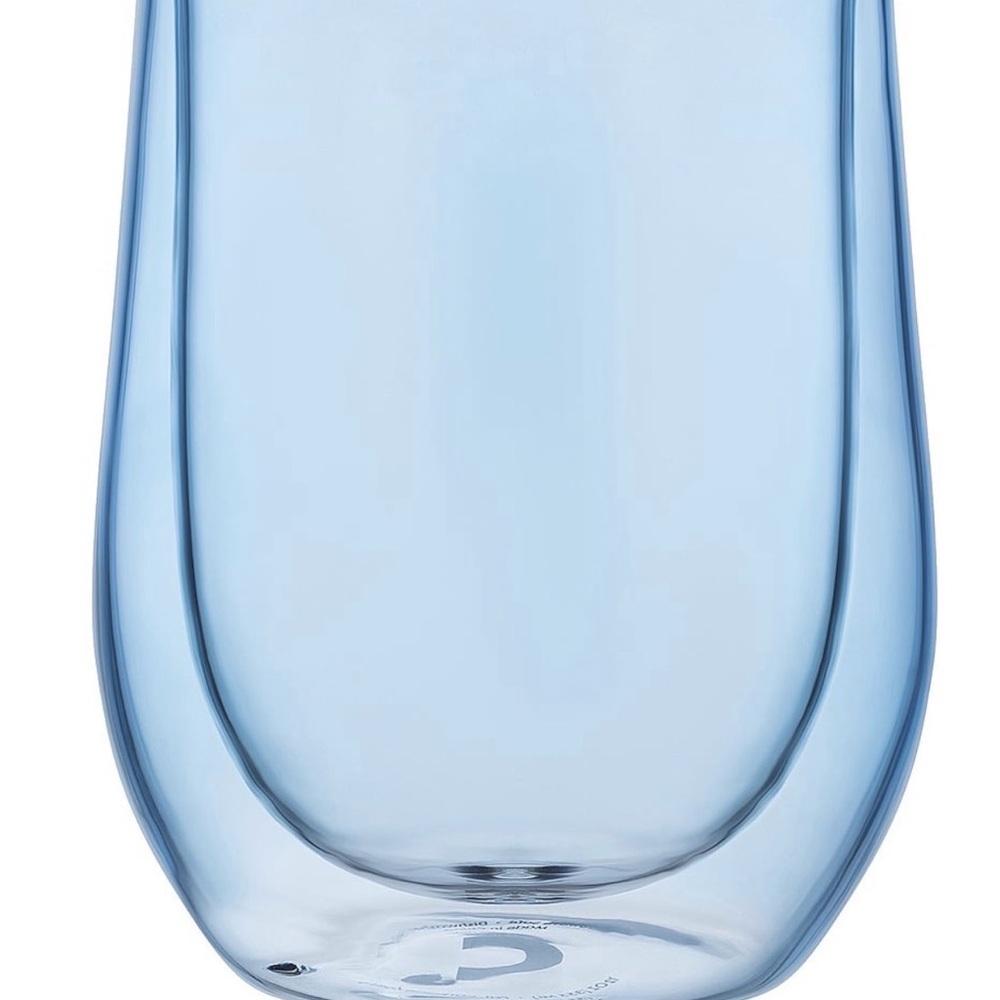 Corkcicle Blue Stemless Glass 2 Box Sets (4 glasses total) listing for @dlw77 - Picture 2 of 8